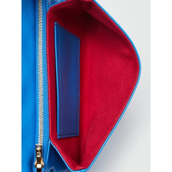Louis Vuitton Coussin Pochette Bag Embossed Lambskin Blue/Red - Picture 6 of 6